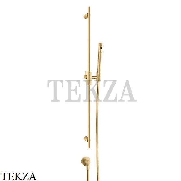Gessi Habito TRAME Штанга в комплекте с душевой лейкой и выводом воды 70342-710, Brass PVD