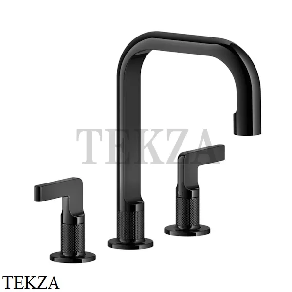 Gessi INCISO Смеситель для раковины средний, без гарнитура 58014-706, Black Metal