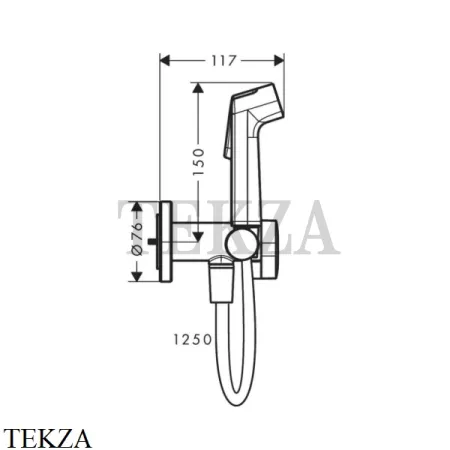 Hansgrohe Bidette Гигиенический душ со смесителем 29232700, белый матовый