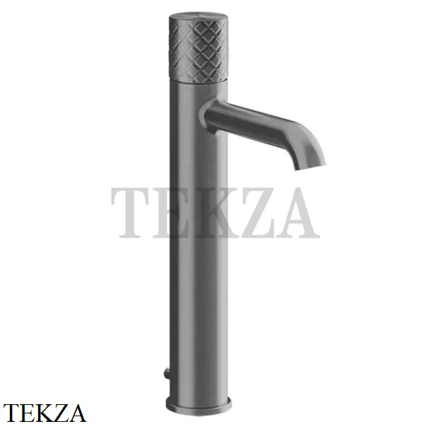 Gessi Habito INTRECCIO Смеситель для раковины высокий, с донным клапаном 70103-707, Black Metal Brushed