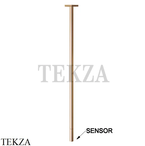 Gessi Rettangolo Излив потолочный электронный 160 см 20024-735, Warm Bronze