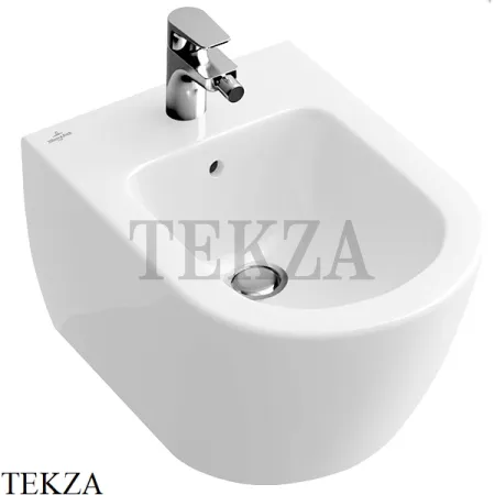 Villeroy & Boch SUBWAY 2.0 Биде подвесное, 1 отверстие под смеситель 54060001, белый глянец