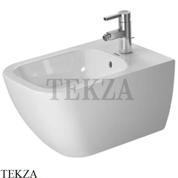 Duravit Happy D.2 Биде подвесное, 1 отверстие под смеситель 2258150000, белый глянец