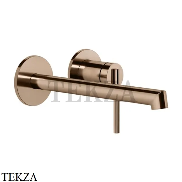 Gessi INGRANAGGIO Смеситель для раковины длинный излив, внешняя часть 63583-030, Copper глянец