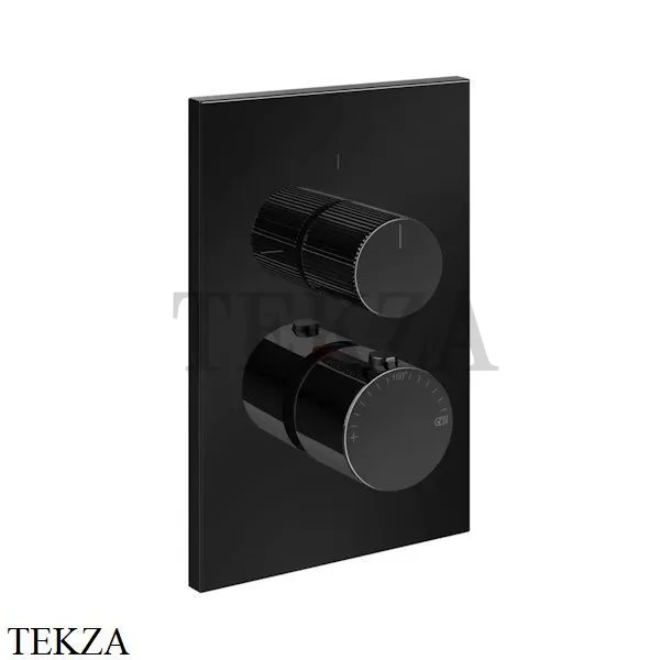 Gessi Habito RIGATO Термостат для душа, 1 поток, внешняя часть 73533-706, Black Metal PVD