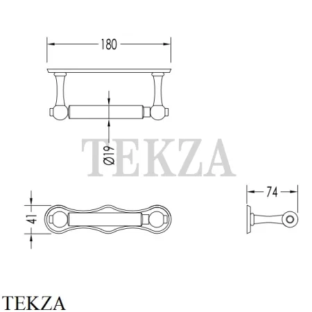 Devon&Devon CAVENDISH Бумагодержатель без крышки WM11CR, хром глянец