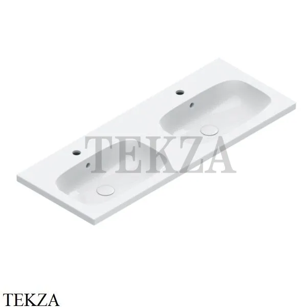 Catalano Alvea Раковина двойная подвесная, на мебель, 1х отверстие 0621222001, белый глянец