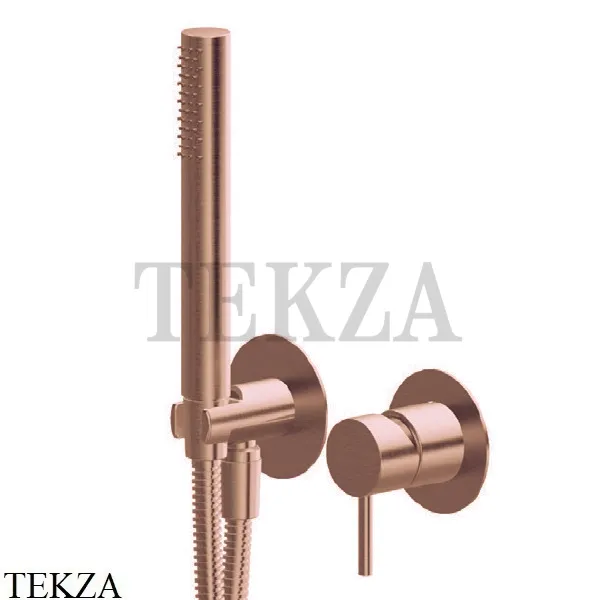 Newform X-Steel 316 Душевой комплект смеситель, ручной душ, сталь 69676EX.59.067, PVD Brushed copper bronze