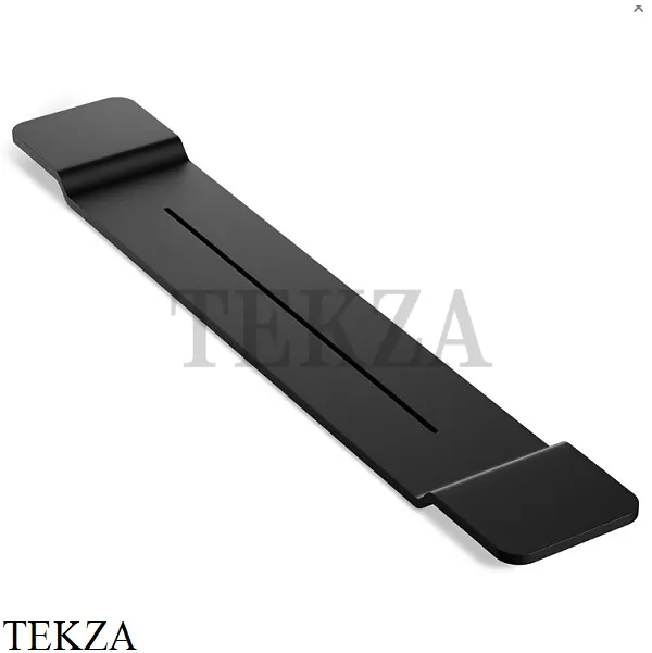Decor Walther STONE BLACK Полка на край ванны, черный матовый
