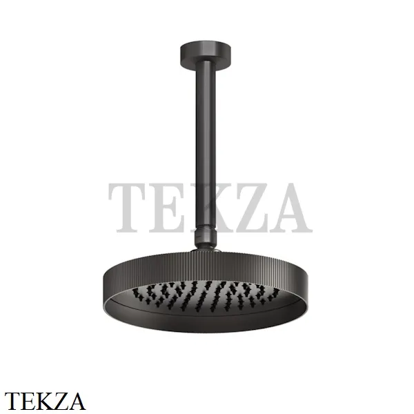 Gessi INGRANAGGIO Верхняя душевая лейка с кронштейном под размер 63550-707, Black Metal Brushed