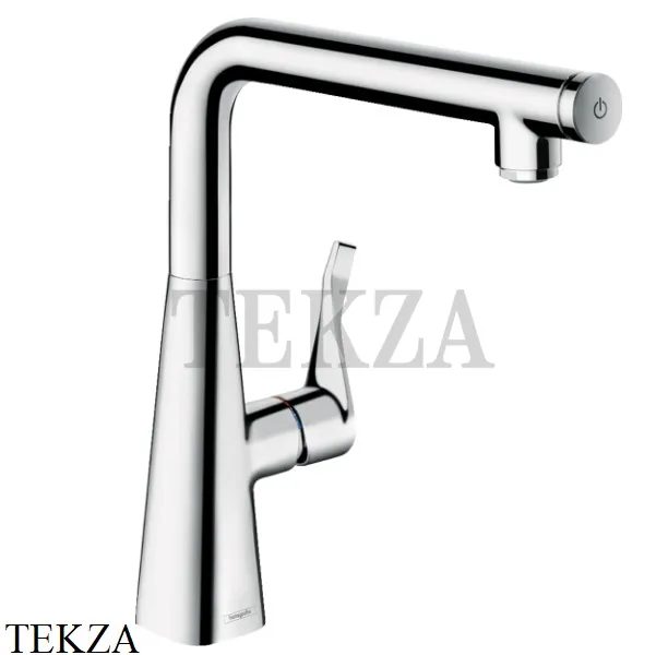 Hansgrohe Metris Select Смеситель для кухни поворотный 14847000, хром глянец