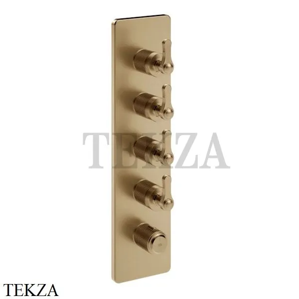 Gessi VENTI20 Термостат для душа, 4 потока, внешняя часть 65208-726, Warm Bronze Br. PVD