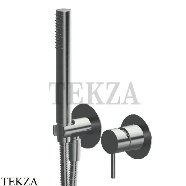 Newform X-Steel 316 Душевой комплект смеситель, ручной душ, сталь 69676EX.59.064, PVD Brushed gun metal