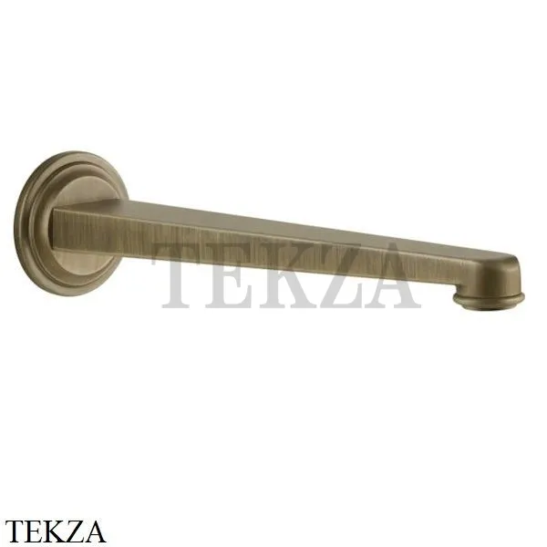 Gessi VENTI20 Излив настенный для раковины 24,3 см 65101-713, Antique Brass