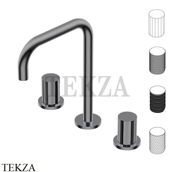 Ritmonio Diametro35 Impronte Смеситель для раковины, без гарнитура PR51AP201 BLX, Brushed Black Chrome