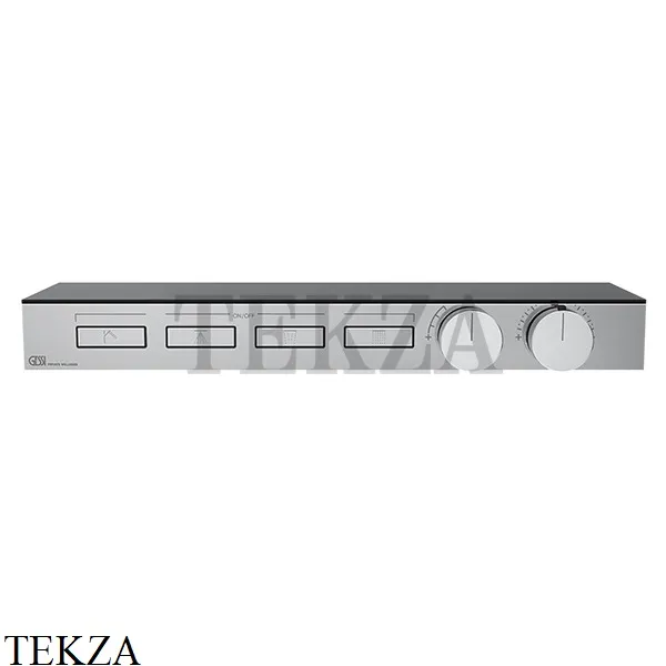 Gessi HI-FI Термостатический смеситель с полочкой, на 4 потока, внешняя часть 63026-031, хром глянец