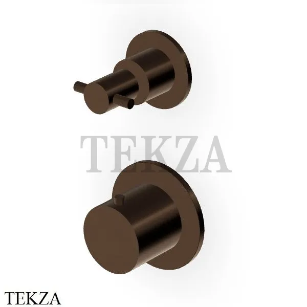 Zucchetti Helm Термостат для душа на 2-3 потока, внешняя часть ZH5806.XP21, brushed chocolate PVD