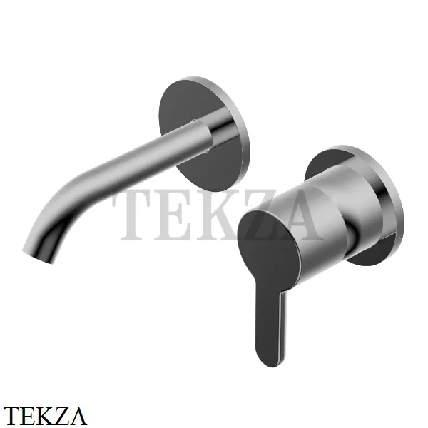 Ritmonio Diametro35 Elegance Смеситель для раковины, внешняя часть PR54Al201 CRB, Black Chrome
