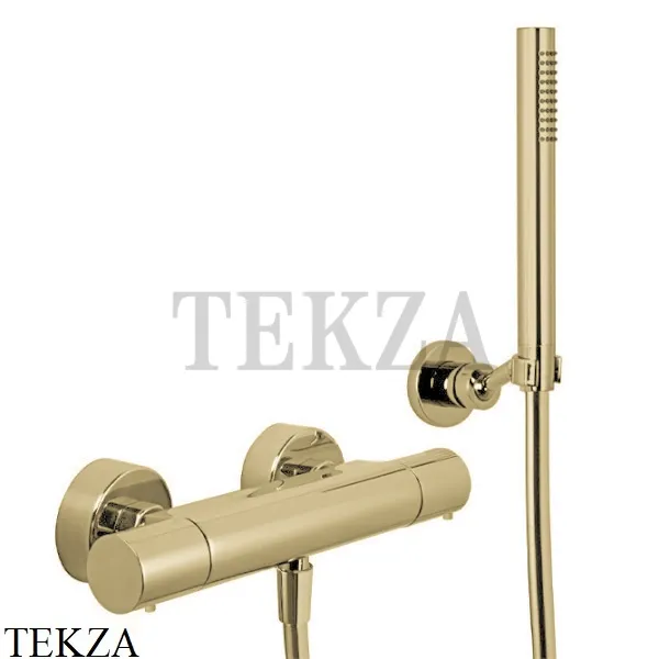FIMA Carlo Frattini Spillo UP Термостат для душа настенный, с гарнитуром F4275HS, Brushed Champagne