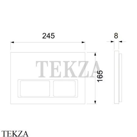TECEspring Комплект инсталляции подвесного унитаза S955201, с панелью хром глянец-хром