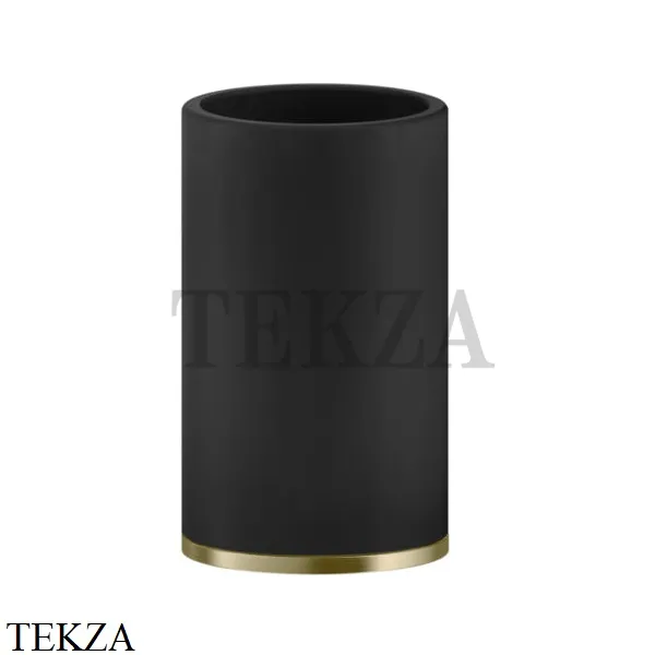 Gessi INCISO accessories Стакан настольный, композит черный 58532-727, Brushed Brass