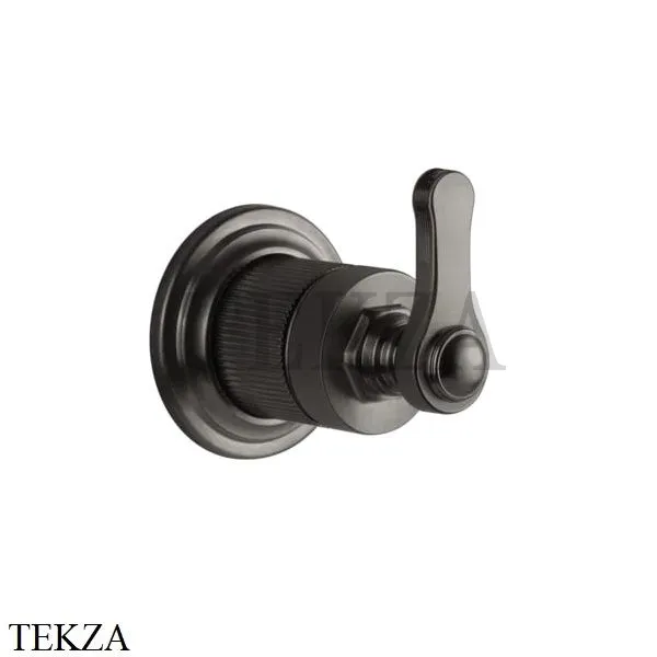 Gessi VENTI20 Вентиль запорный, 1 поток, внешняя часть 65247-707, Black Metal Br. PVD