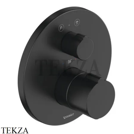 Duravit C.1 Термостат для душа на 2 потока, внешняя часть, черный матовый