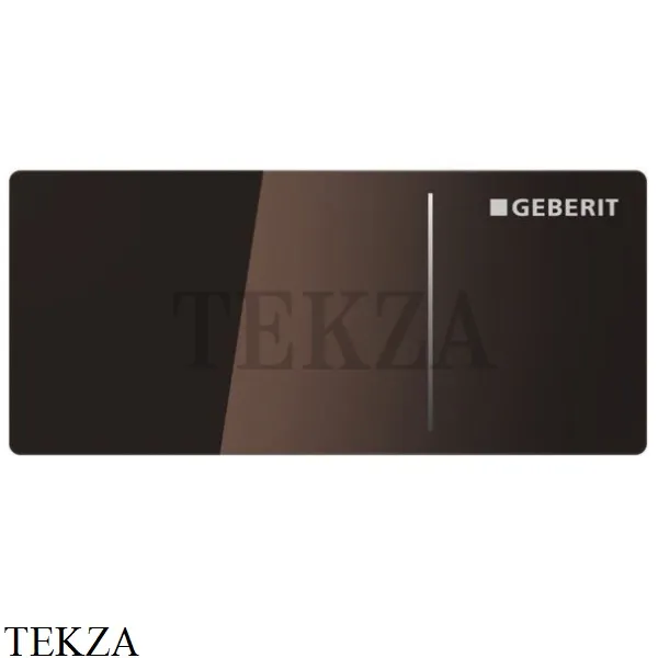 Geberit Sigma70 Клавиша смыва пневматическая для Sigma 8 см (UP720), стекло, цвет умбра