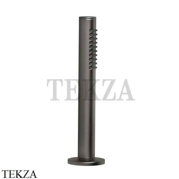 Gessi Душевой комплект на борт ванны, шланг, держатель 63327-707, Black Metal Brushed