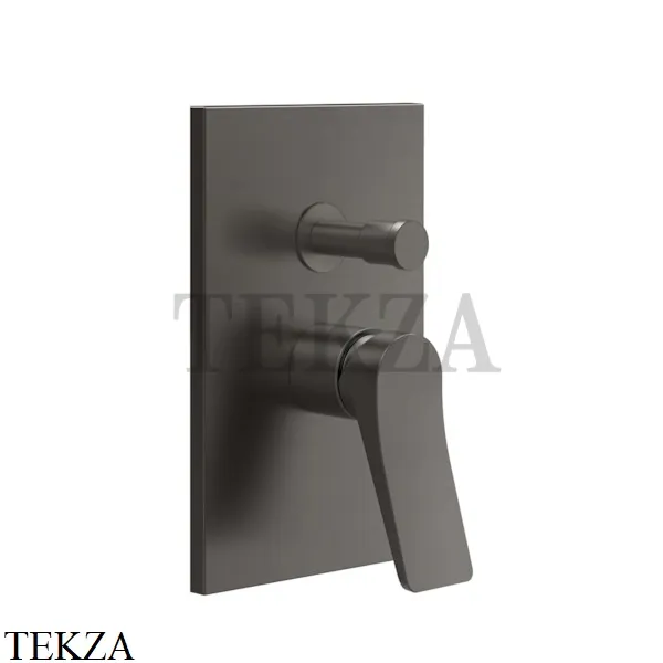 Gessi RILIEVO Смеситель для душа на 2 потока, внешняя часть 59079-707, Black Metal Brushed