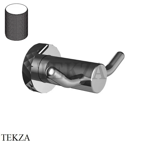 FIMA Carlo Frattini Spillo TECH G Крючок для полотенца F6004T/2GCS, Brushed black chrome