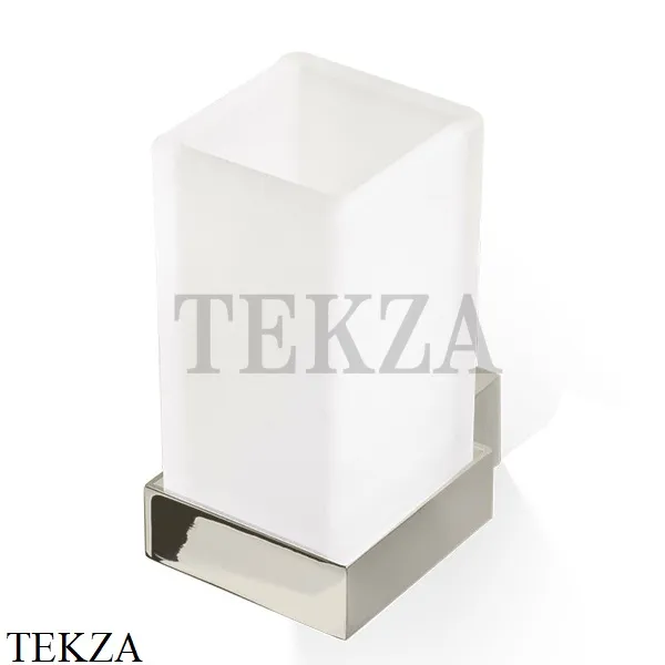 Decor Walther Corner WMG Стакан для зубных щеток настенный, стекло сатин 0561734, никель сатин