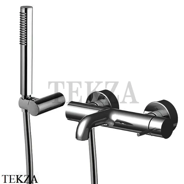 FIMA Carlo Frattini Spillo UP Смеситель для ванны, Select, с гарнитуром F3034NCS, Brushed black chrome