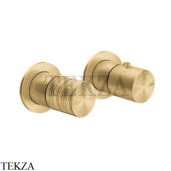 Gessi Habito TRAME Термостат для душа на 2 потока, внешняя часть 70334-710, Brass PVD