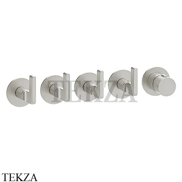 Gessi INCISO SHOWER Термостатический смеситель, 4 потока, внешняя часть 58338-149, Finox Brushed Nickel