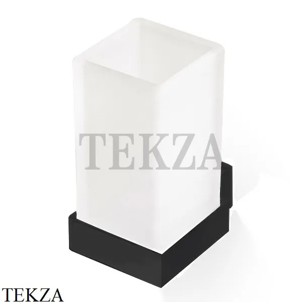 Decor Walther Corner WMG Стакан для зубных щеток настенный, стекло сатин-черный матовый