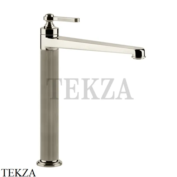Gessi VENTI20 Смеситель для раковины высокий, без донного клапана 65004-720, Nickel PVD