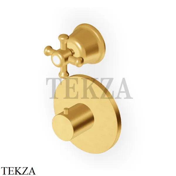 Zucchetti Delfi Термостат для душа, 1 выход, внешняя часть Z46659.C41, brushed gold