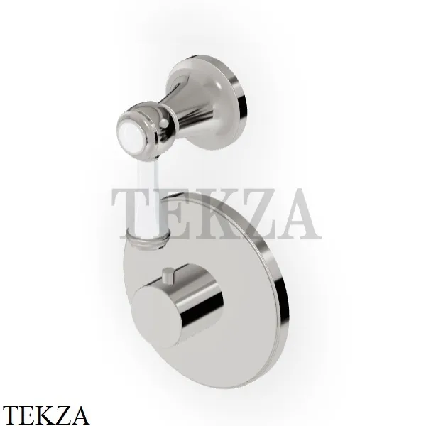 Zucchetti Agora Classic Термостат для душа, 1 выход, внешняя часть ZAM659.C8, nickel глянец