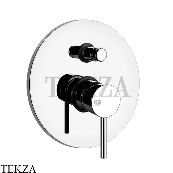 Gessi Emporio Via Tortona Смеситель для душа на 2 потока, внешняя часть 18779-031, хром глянец
