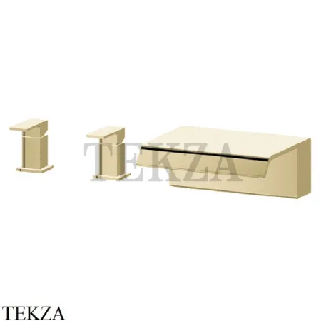 Newform Cascate Смеситель на борт ванны каскад 70033.59.098, PVD Brushed pale gold