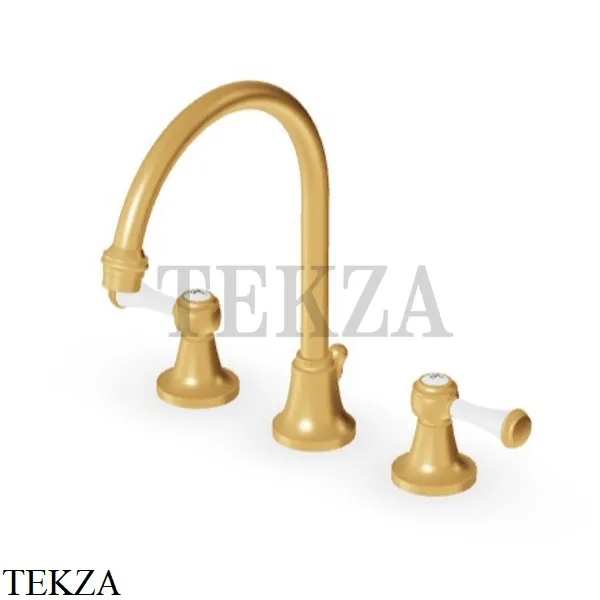 Zucchetti Agora Classic Смеситель для раковины с донным клапаном ZAM406.C41, brushed gold