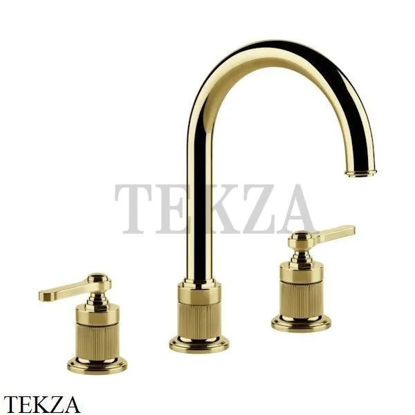 Gessi VENTI20 Смеситель для раковины зонтичный, без донного клапана 65016-246, Gold PVD