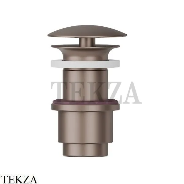 Newform Донный клапан для раковины 40-60 со свободным сливом 228.M0.075, Copper Glossy