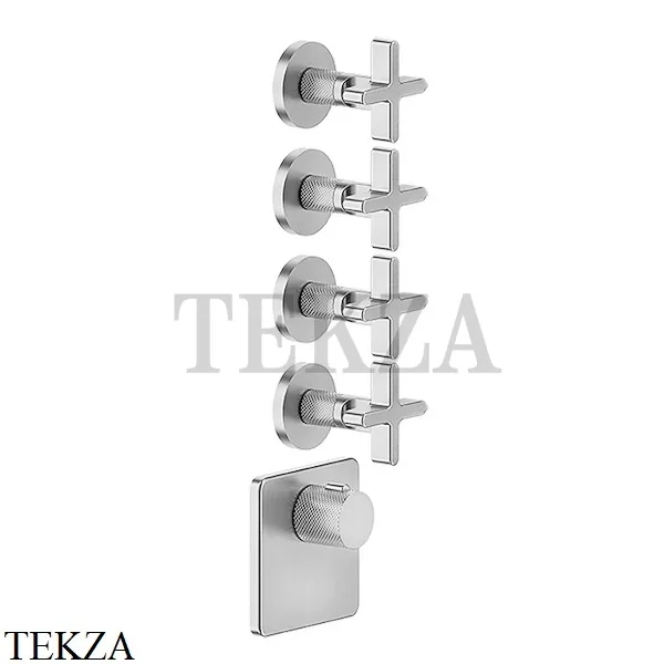 Gessi INCISO WELLNESS Термостат 4 выхода, внешняя часть 58348-031, хром глянец