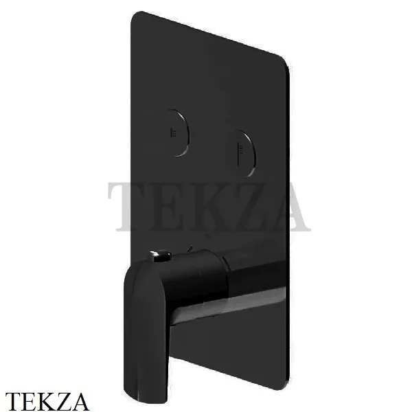 Newform Delta Zero Термостат для душа 2 потока select, внешняя часть 70429E.01.093, черный матовый