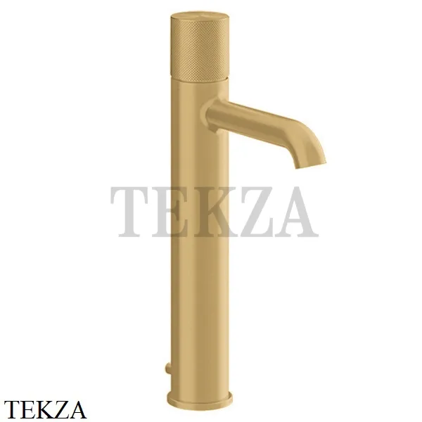 Gessi Habito DIAMANTATO Смеситель для раковины высокий, с донным клапаном 70603-727, Brushed Brass