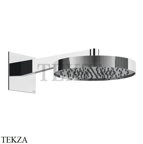 Gessi Inverso RIGATO Верхняя душевая лейка с кронштейном 30 см 63568-031, хром глянец
