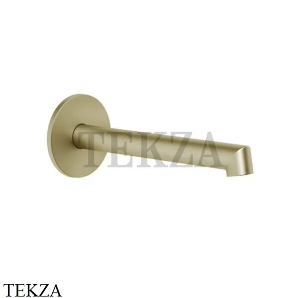 Gessi Ingranaggio-Anello Излив для раковины настенный, средней длины 63403-727, Brushed Brass
