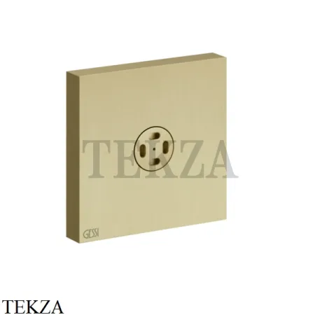 Gessi Rettangolo shower Боковая форсунка с распылителем 32979-727, Brushed Brass PVD